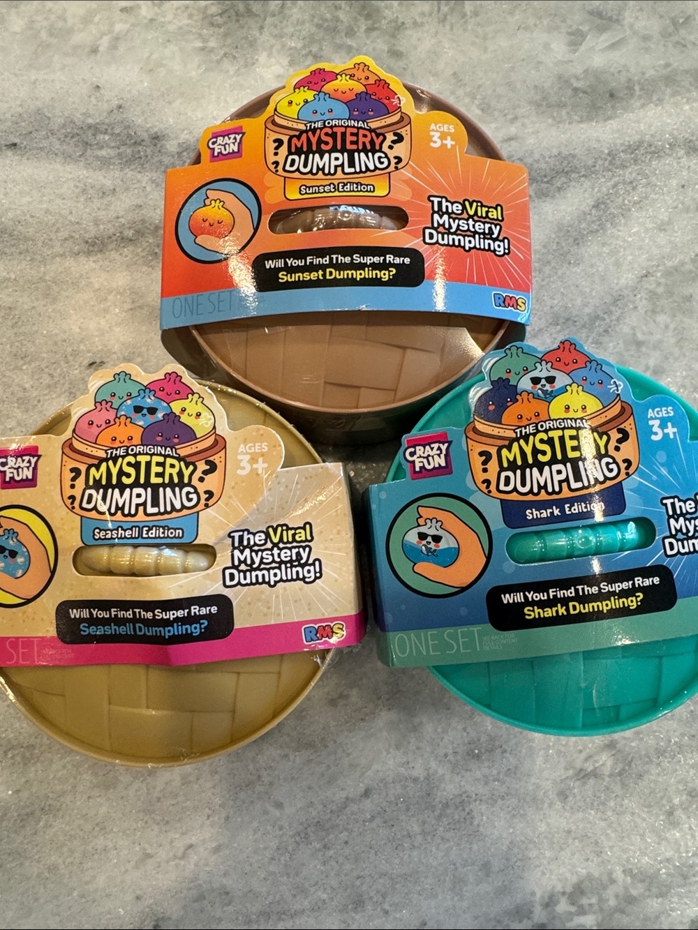 Mystery Dumpling Blind Box Bundle - Sunset, Seashell & Shark Editions